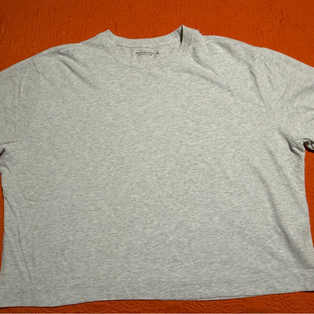 Abercrombie & Fitch Light Gray Short Sleeve Tee